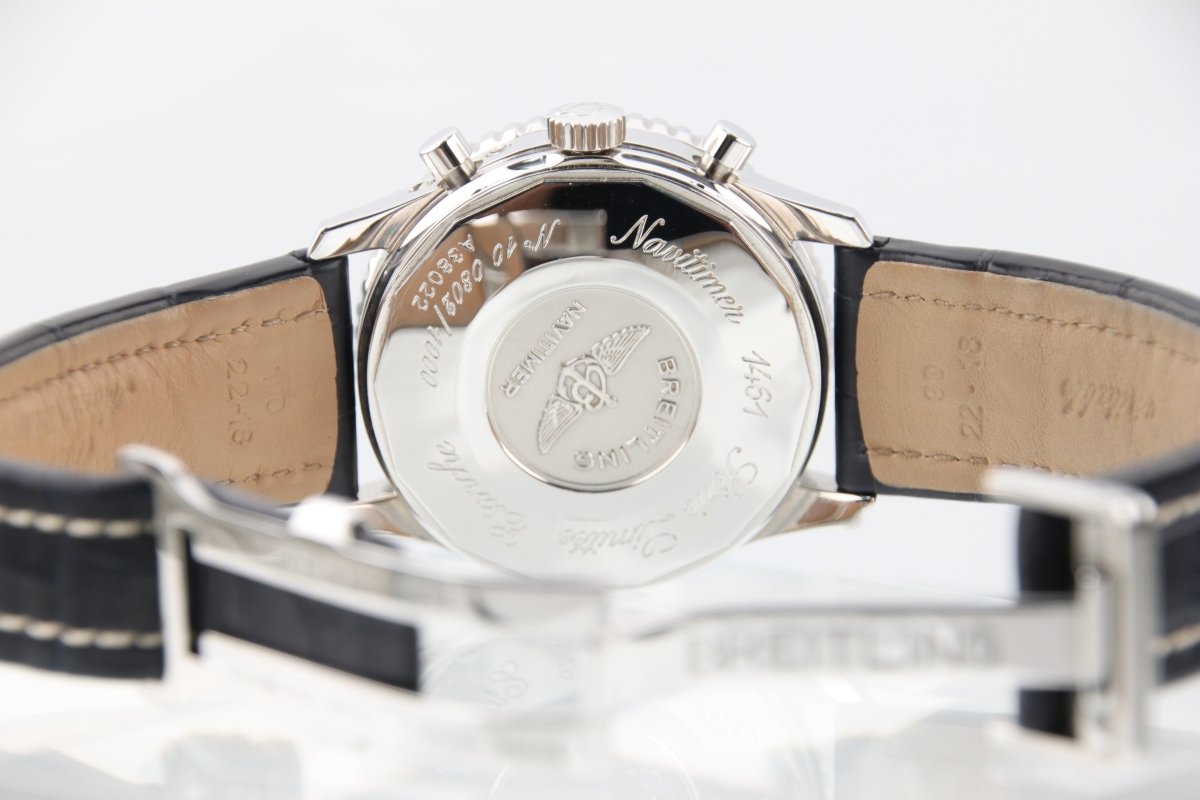 Used BREITLING Navitimer 1461 Semi - Perpetual Calendar Blue Dial A38022 - RYBrandshop
