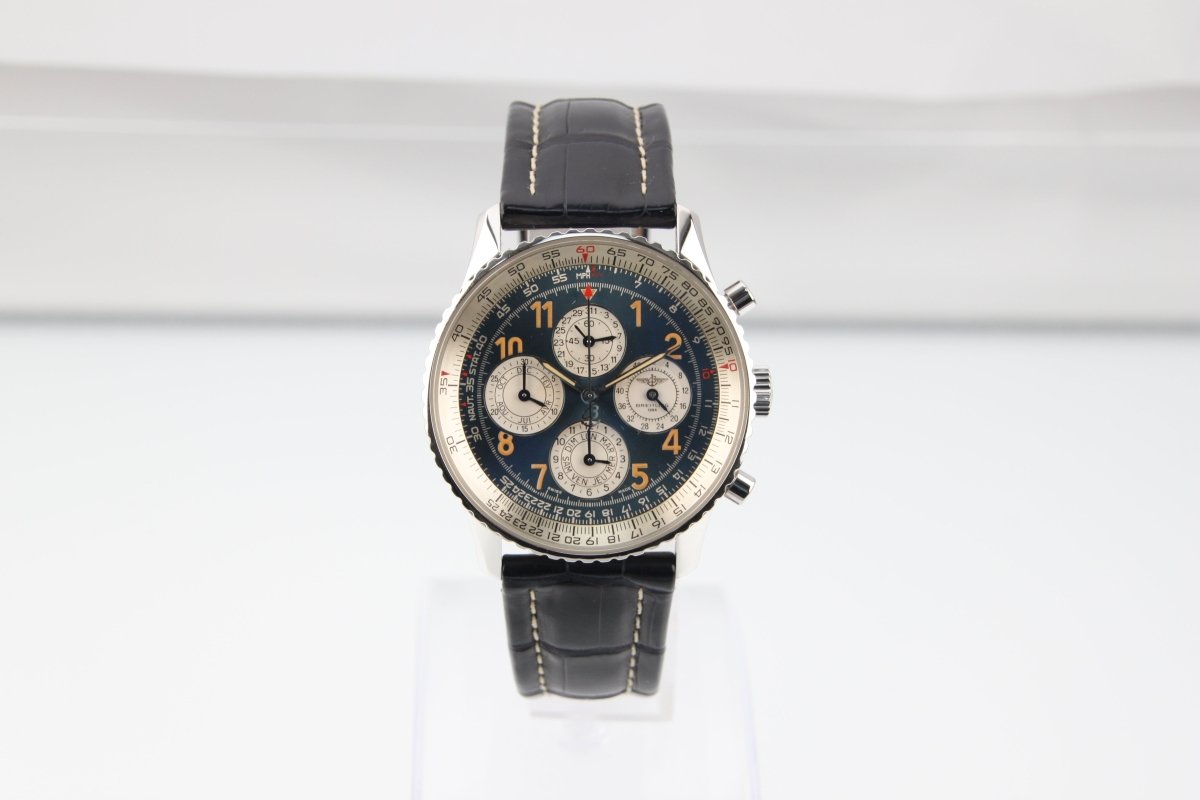 Used BREITLING Navitimer 1461 Semi - Perpetual Calendar Blue Dial A38022 - RYBrandshop