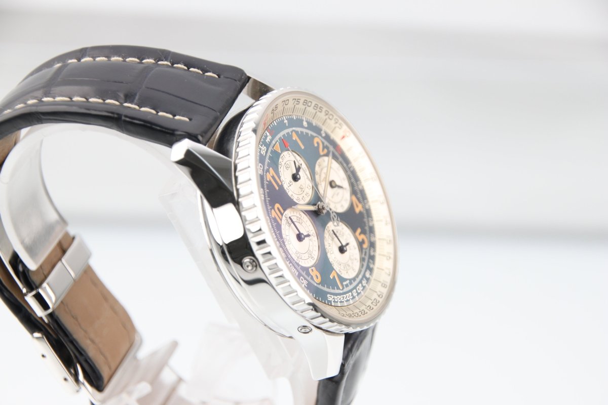 Used BREITLING Navitimer 1461 Semi - Perpetual Calendar Blue Dial A38022 - RYBrandshop