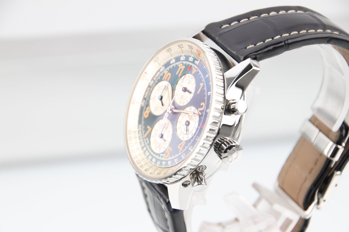 Used BREITLING Navitimer 1461 Semi - Perpetual Calendar Blue Dial A38022 - RYBrandshop