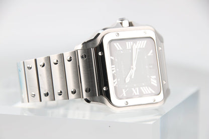 Used Cartier Santos de Cartier LM Green Dial Steel WSSA0062 - RYBrandshop