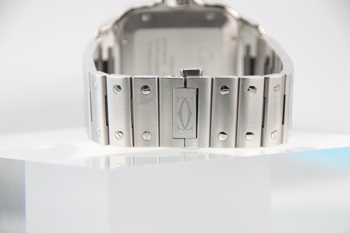Used Cartier Santos de Cartier LM Green Dial Steel WSSA0062 - RYBrandshop