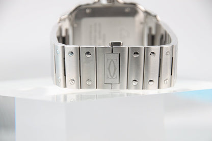Used Cartier Santos de Cartier LM Green Dial Steel WSSA0062 - RYBrandshop