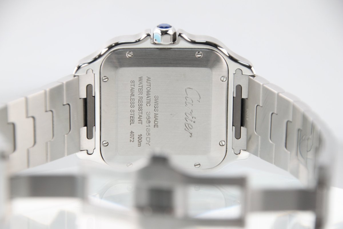Used Cartier Santos de Cartier LM Green Dial Steel WSSA0062 - RYBrandshop