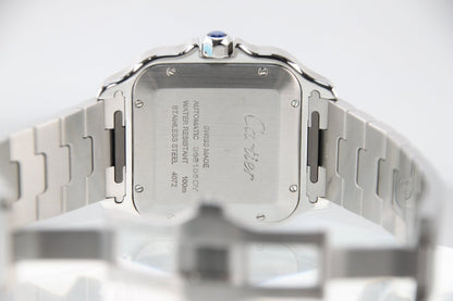 Used Cartier Santos de Cartier LM Green Dial Steel WSSA0062 - RYBrandshop