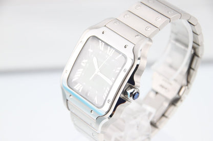 Used Cartier Santos de Cartier LM Green Dial Steel WSSA0062 - RYBrandshop