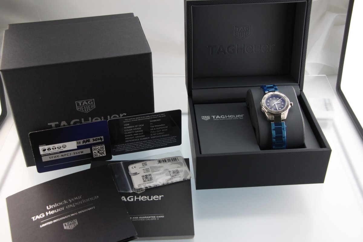 Brand New TAG HEUER Aquaracer WBP2410 Diamond Dial Pre - Owned - RYBrandshop