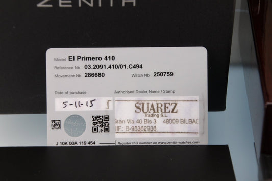 Used Zenith El Primero 410 Triple Calendar Moonphase 42mm 03.2091.410 - RYBrandshop