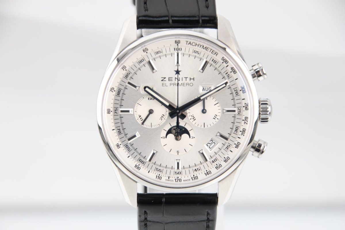 Used Zenith El Primero 410 Triple Calendar Moonphase 42mm 03.2091.410 - RYBrandshop